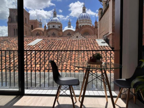 Centrally located suite with a unique view!